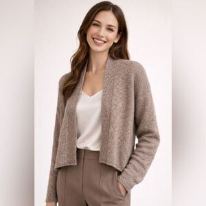 James Perse 100% Cashmere Open-Front Cardigan NWOT